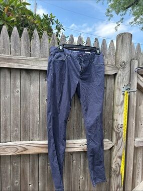 Alberto 34/34 blue cotton Pipe pants!!